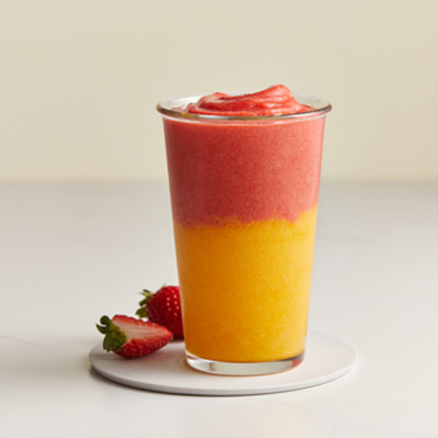 Strawberry Peach Frappe